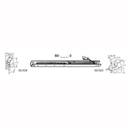 Robus Splendor 26 in. Balance Stamped No. 2520 with Ends 60-508 & 60-503 Attached Window Channel, 6PK RO1208409